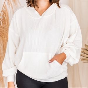 Stylish Splendor White Hoodie